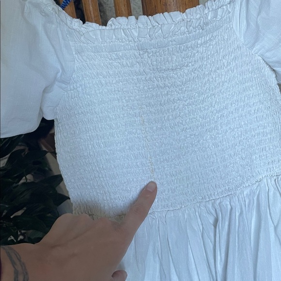 Rachel Zoe Cottage Core White Puff Sleeve Maxi Dress - Picture 6 of 12